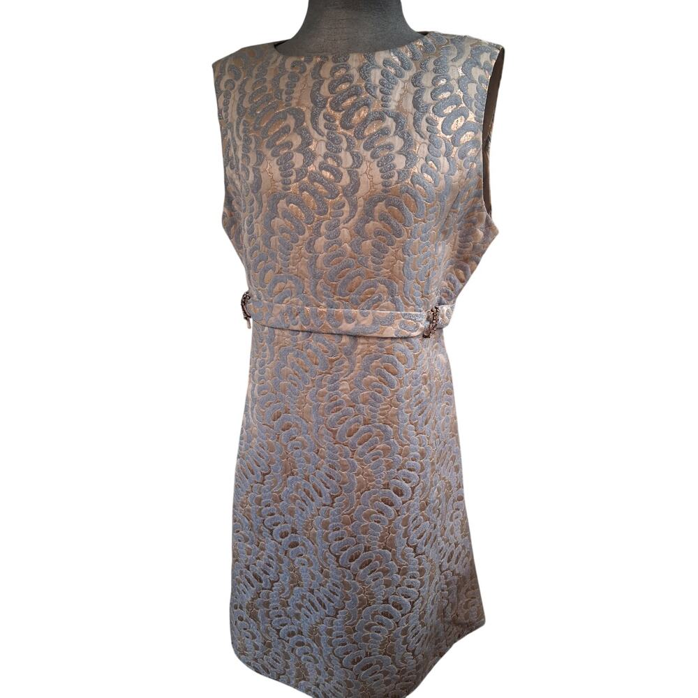 Saks Fifth Avenue 1960's Vintage Brocade Dress